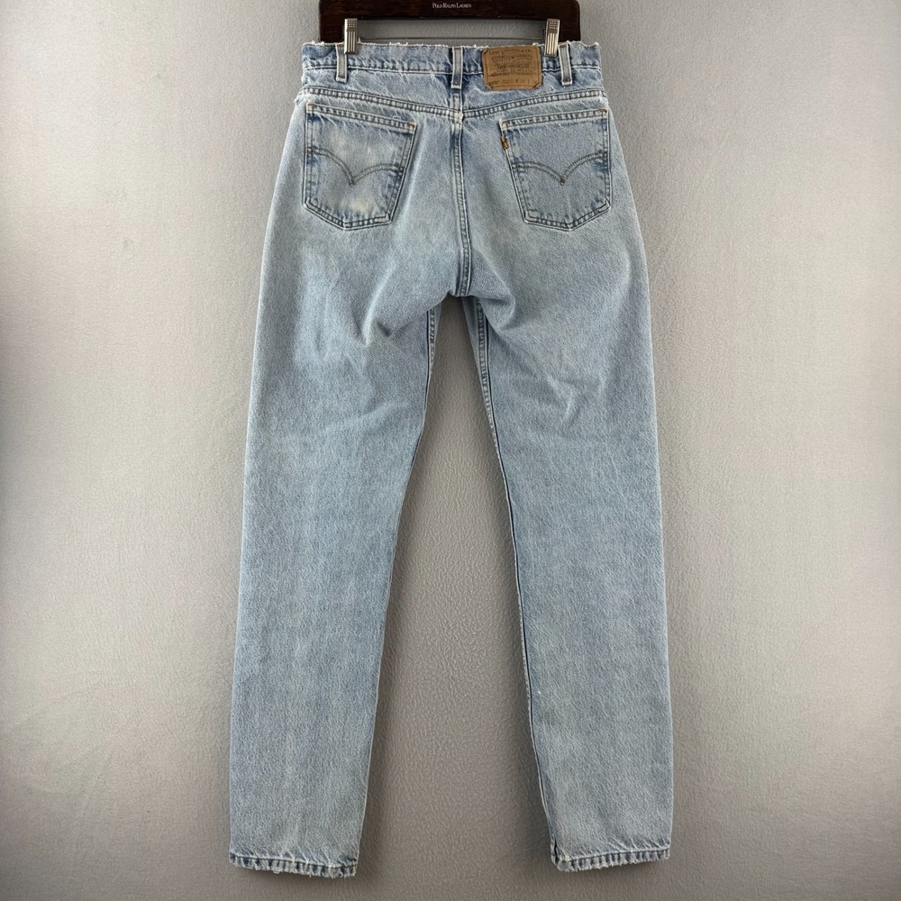 Vintage Levis Jeans Mens 34x34 (Fits 31x33) 505 Straight 90s 1995 - Picture 9 of 16
